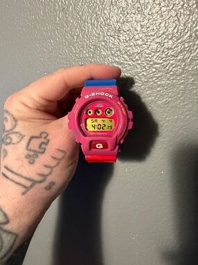 G-Shock Pink Blue Red Digital Sport Watch